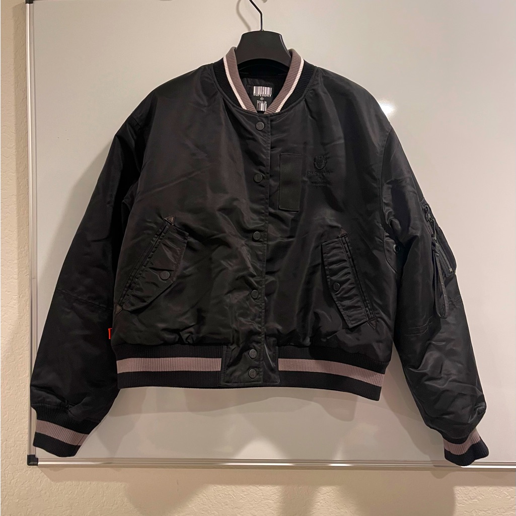 Superdry Energy Ma2 Bomber Jacket For Women, Size 8